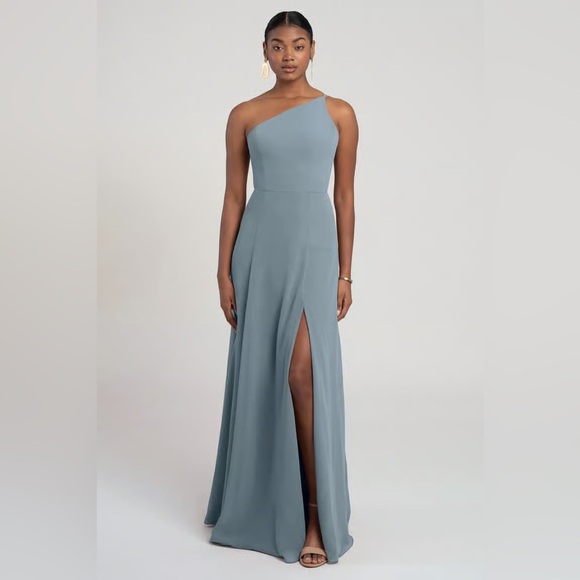 jenny yoo mayan blue bridesmaid dress Jenny Yoo Bridesmaid Dress Liv Chambray